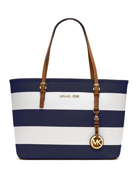 striped tote michael kors|Michael Kors totes for women.